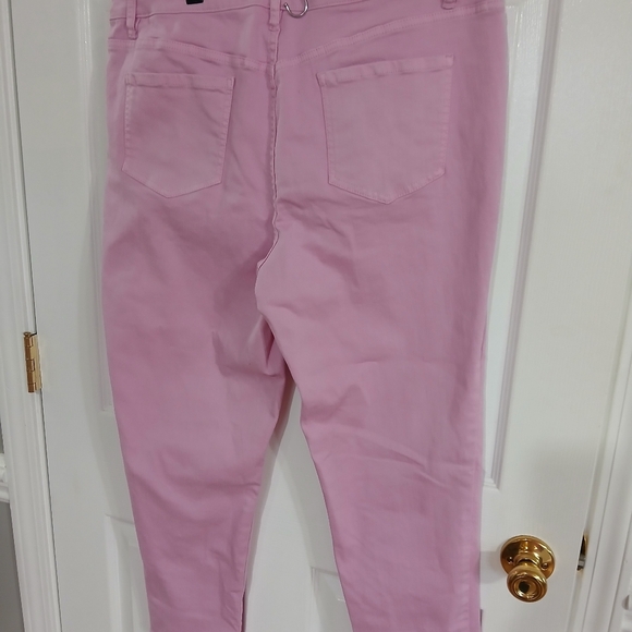 J Jason Wu Petite Colored Denim Straight Leg Cropped Jeans Plus Sized 16 - Picture 5 of 7